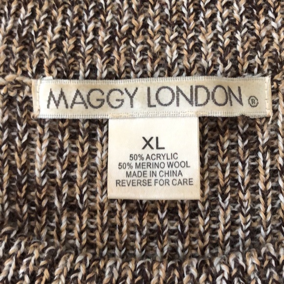 Maggy London Merino Wool Blend Scoop Neck Knit Sweater Dress, NWT, size XL - Picture 10 of 10